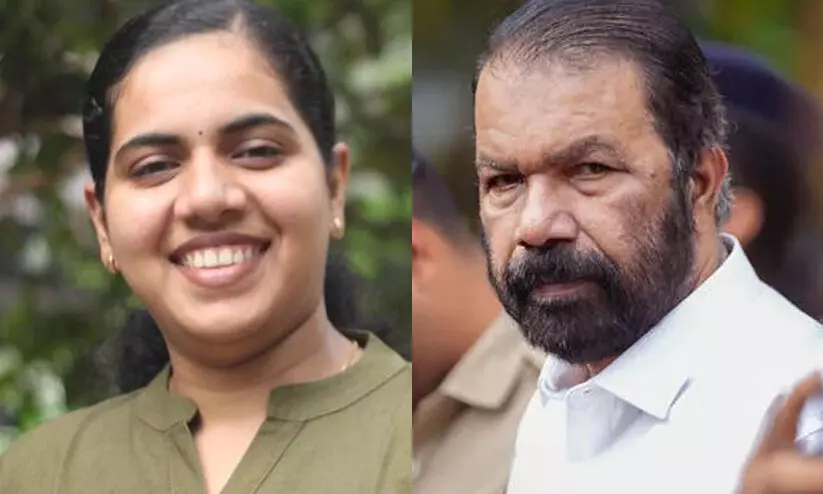 Arya Rajendran and V Sivankutty Arya Rajendran and V Sivankutty