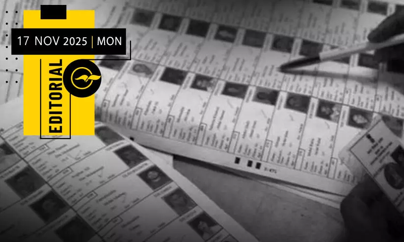 എ​സ്.​ഐ.​ആ​ർ വേ​ണ്ട​ത് പ​ട്ടി​ക​ക്ക​ല്ല, തെ​ര​ഞ്ഞെ​ടു​പ്പ് ന​ട​ത്തി​പ്പി​നാ​ണ്