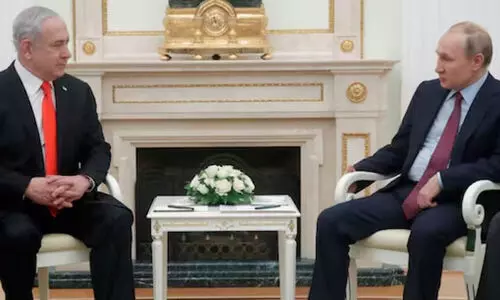 ഗസ്സ വിഷയത്തിൽ ചർച്ച നടത്തി പുടിനും നെതന്യാഹുവും