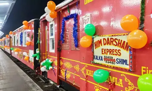 Christmas holiday excursion train