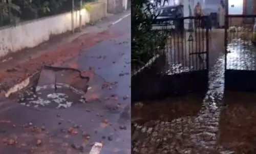 കോഴിക്കോട് മലാപറമ്പിൽ കുടിവെള്ള പൈപ്പ് പൊട്ടി; നിരവധി വീടുകളില് വെള്ളംകയറി കോഴിക്കോട് മലാപറമ്പിൽ കുടിവെള്ള പൈപ്പ് പൊട്ടി; നിരവധി വീടുകളില് വെള്ളംകയറി