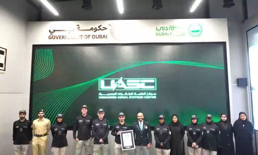 ഏറ്റവും വേഗം കൂടിയ ഡ്രോൺ വികസിപ്പിച്ച് ദുബൈ പൊലീസ് ഏറ്റവും വേഗം കൂടിയ ഡ്രോൺ വികസിപ്പിച്ച് ദുബൈ പൊലീസ്