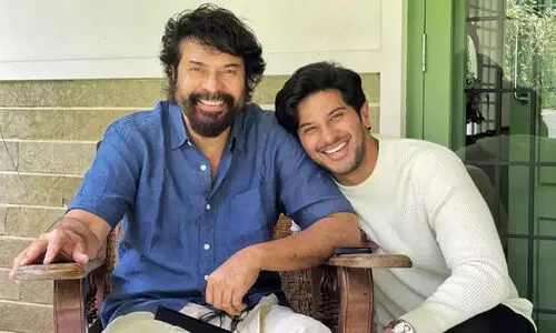 Mammootty with Dulquer Salmaan