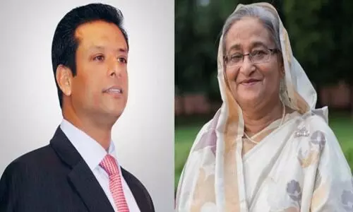 Sheikh hasina and son