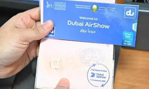 ദുബൈ എയർഷോ പ്രതിനിധികൾക്ക് പാസ്‌പോർട്ടിൽ പ്രത്യേക മുദ്ര