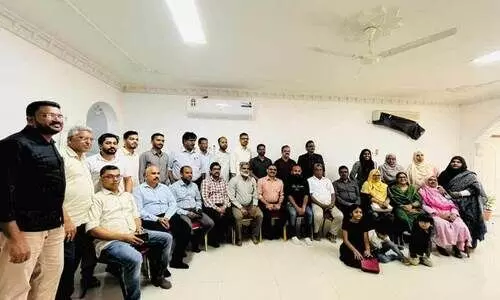 ശാ​ന്തി​സ​ദ​നം ഭാ​ര​വാ​ഹി​ക​ൾ​ക്ക് സ്വീ​ക​ര​ണം ന​ൽ​കി