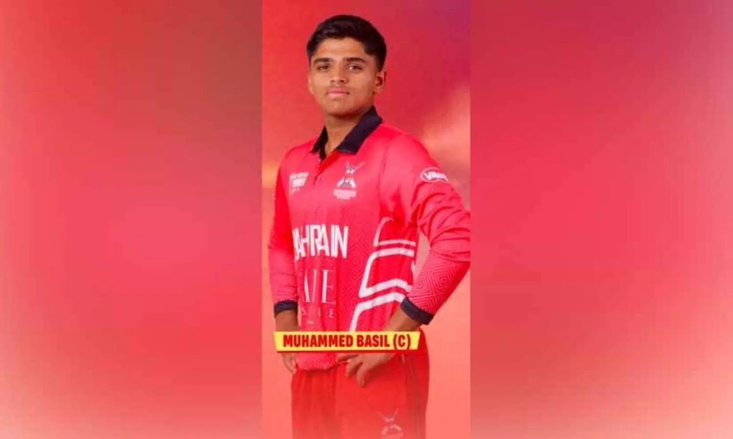 അ​ണ്ട​ർ 19 ക്രി​ക്ക​റ്റ് പ്രീ​മി​യ​ർ ക​പ്പ്; ബ​ഹ്റൈ​ൻ ടീം ​ക്യാ​പ്റ്റ​നാ​യി മ​ല​യാ​ളി താ​രം മു​ഹ​മ്മ​ദ് ബാ​സി​ൽ