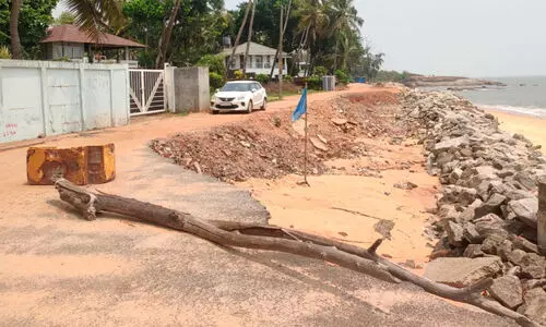 പുനരുദ്ധാരണം വൈകുന്നു; പൊട്ടിപ്പൊളിഞ്ഞ് കാപ്പാട് ഹാർബർ റോഡ്