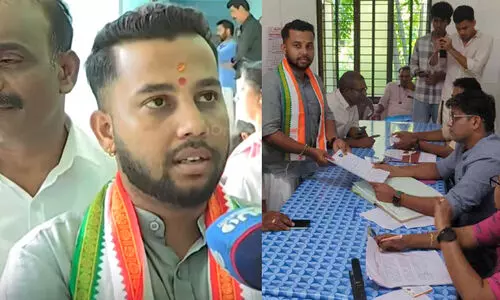 ‘ഇത് പൊലീസിനെതിരായ ജനവിധികൂടിയാവും’ -കുന്നംകുളത്ത് പൊലീസ് മർദനത്തിനിരയായ വി.എസ്. സുജിത്ത് സ്ഥാനാർഥി ‘ഇത് പൊലീസിനെതിരായ ജനവിധികൂടിയാവും’ -കുന്നംകുളത്ത് പൊലീസ് മർദനത്തിനിരയായ വി.എസ്. സുജിത്ത് സ്ഥാനാർഥി