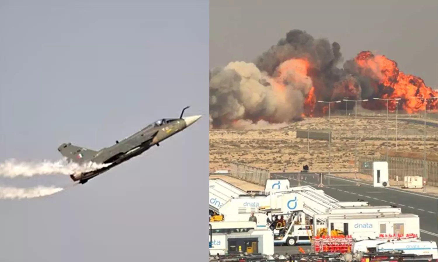 ഇന്ത്യൻ യുദ്ധവിമാനം തേജസ് ദുബൈ എയർഷോയ്ക്കിടെ തകർന്നുവീണു; പൈലറ്റിന് ദാരുണാന്ത്യം