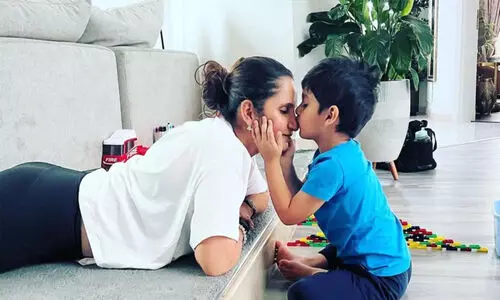 Sania mirza and son
