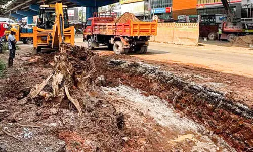 ഉയരപ്പാത നിർമാണം; മഴ മാറിയിട്ടും ദേശീയപാതയിൽ കാൽനട പോലും സാധ്യമല്ല