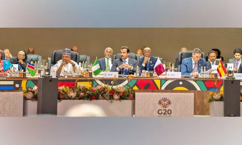 ജി20 ഉച്ചകോടിയിൽ പങ്കെടുത്ത് ഖത്തർ അമീർ