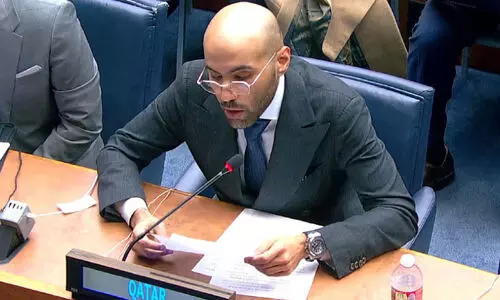 ഇ​സ്രാ​യേ​ൽ ആ​ക്ര​മ​ണ​ത്തി​നെ​തി​രെ പ്ര​തി​ഷേ​ധ​വു​മാ​യി ഖ​ത്ത​ർ