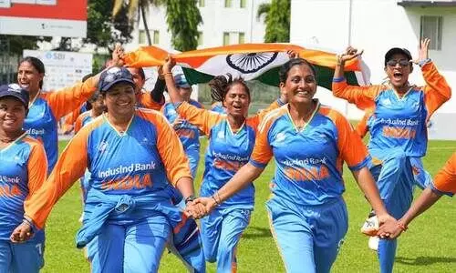 blind women cricket