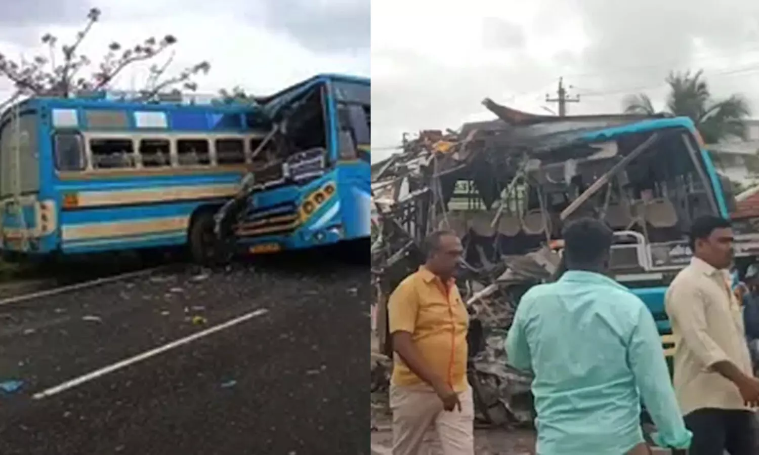 തമിഴ്നാട്ടിൽ സ്വകാര്യ ബസുകൾ കൂട്ടിയിടിച്ച് വൻ അപകടം; ആറ് പേർ മരിച്ചു, 28 പേർക്ക് പരിക്ക്