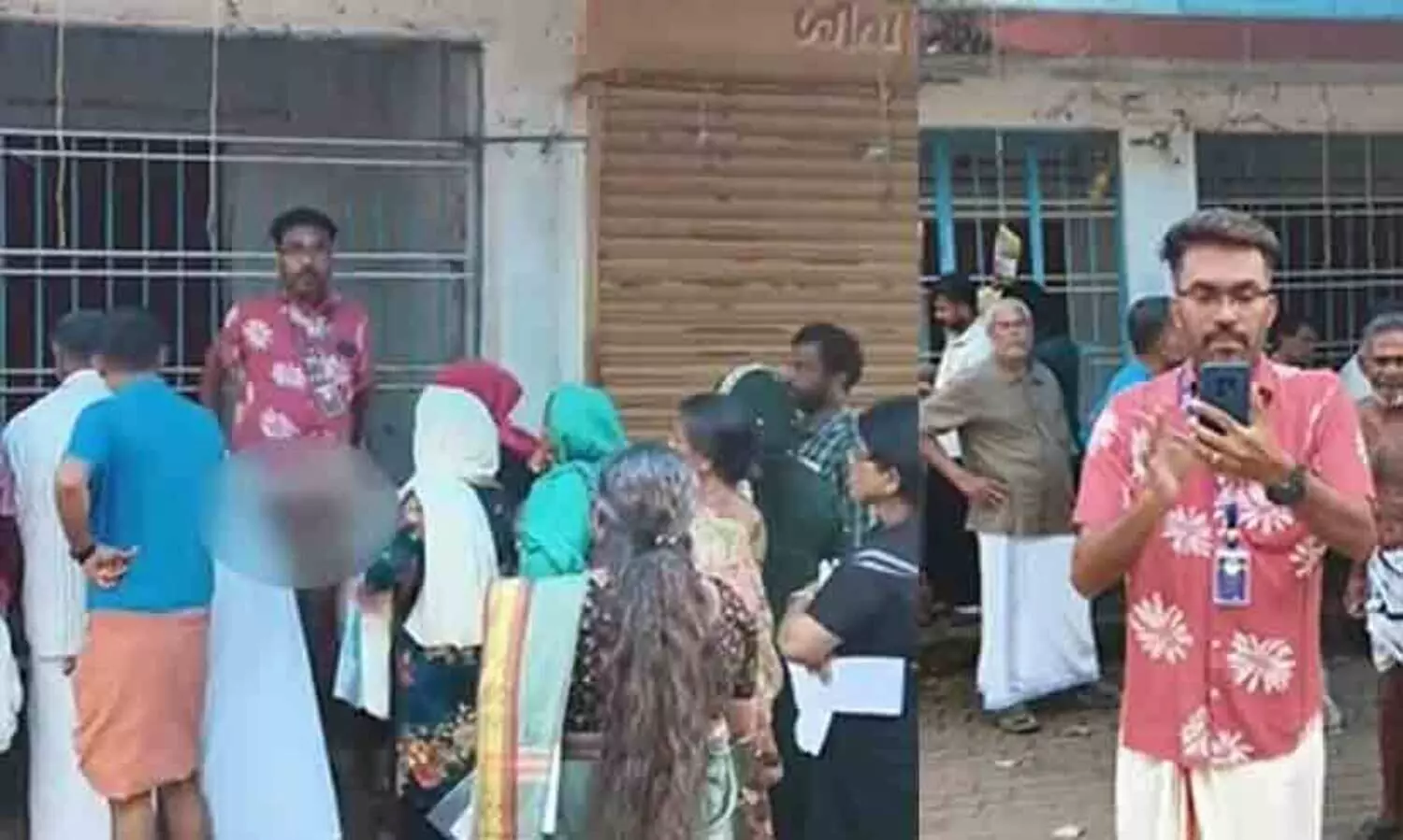 നാട്ടുകാർക്ക് മുൻപിൽ ഉടുമുണ്ട് പൊക്കി കാണിച്ച് ബി.എൽ.ഒ; സ്ത്രീകളടക്കം നോക്കി നിൽക്കെയാണ് നഗ്നത പ്രദർശനം