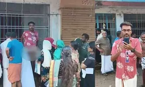 നാട്ടുകാർക്ക് മുൻപിൽ ഉടുമുണ്ട് പൊക്കി കാണിച്ച് ബി.എൽ.ഒ; സ്ത്രീകളടക്കം നോക്കി നിൽക്കെയാണ് നഗ്നത പ്രദർശനം