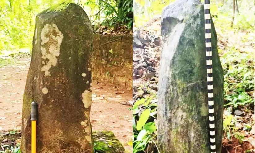 കുന്താപുരത്ത് ഇരുമ്പുയുഗ ശിലാഫലകങ്ങൾ കണ്ടെത്തി