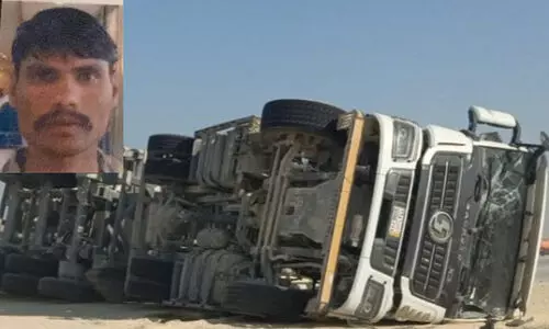 സൗദിയിൽ ലോറി മറിഞ്ഞ് ഇന്ത്യൻ ഡ്രൈവർ മരിച്ചു