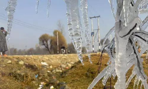 ശീത തരംഗത്തിൽ കശ്മീർ താഴ്വര