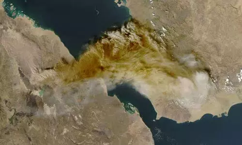 ഇന്ത്യയുടെ ആകാശത്തെ മൂടി എത്യോപ്യൻ അഗ്നിപർവത സ്ഫോടന ചാരം; സാഹചര്യം സൂക്ഷ്മമായി നിരീക്ഷിക്കുന്നുവെന്ന് അധികൃതർ