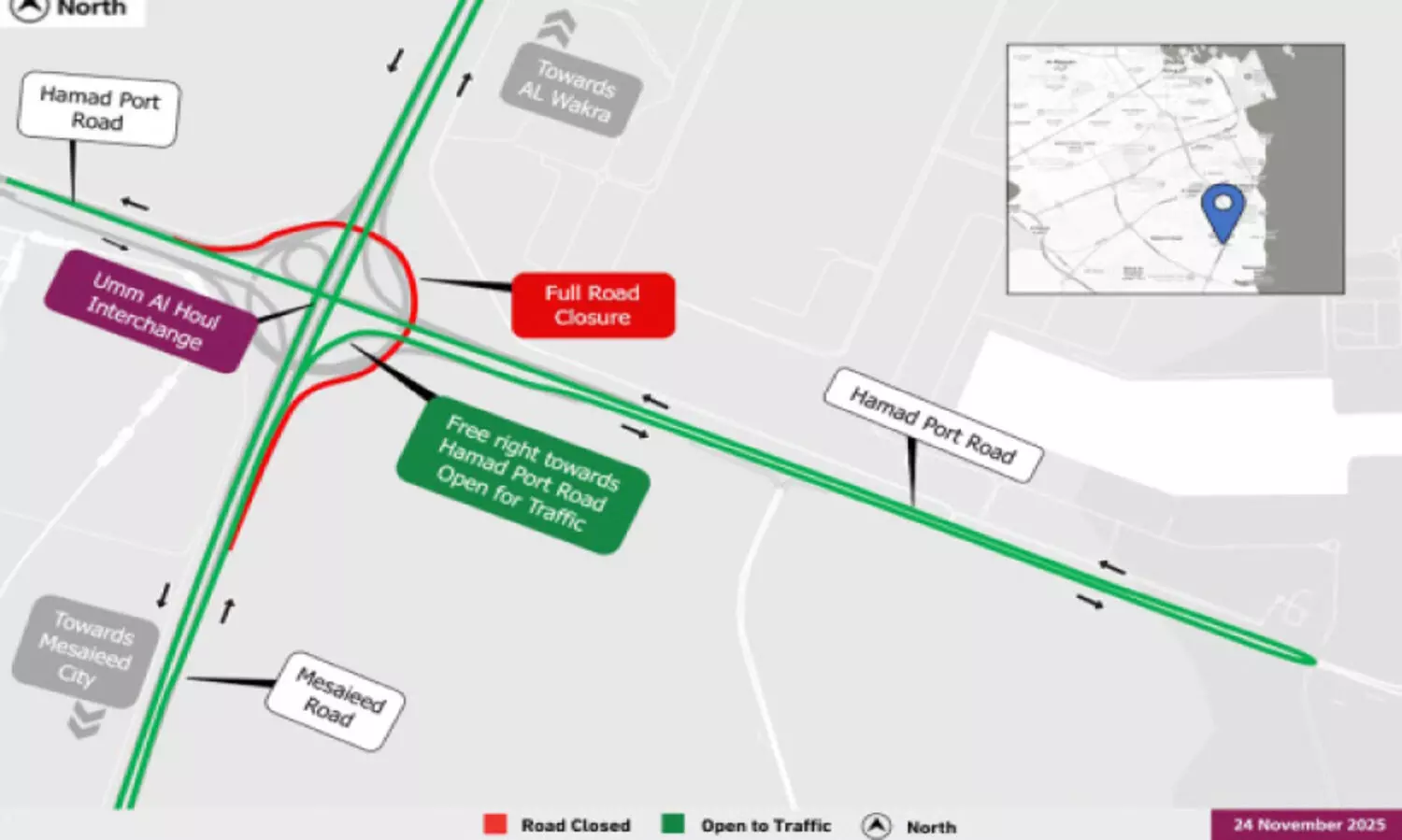 റോഡ് അടച്ചിടും