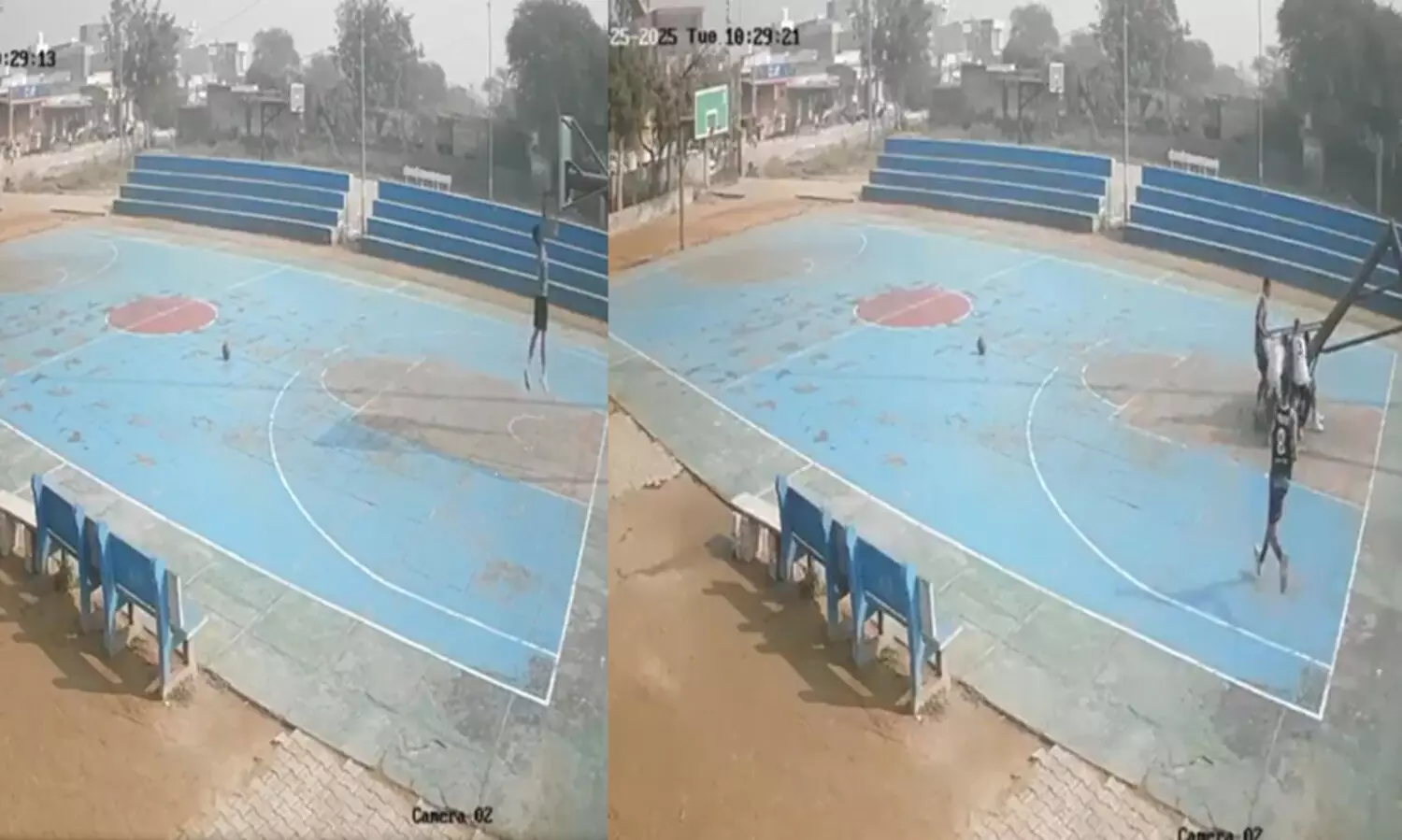 ബാസ്കറ്റ്ബാൾ റിങ്ങിന്‍റെ ഇരുമ്പ് തൂൺ തകർന്നു വീണു; ഹരിയാനയിൽ 16കാരന് ദാരുണാന്ത്യം