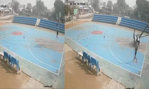 ബാസ്കറ്റ്ബാൾ റിങ്ങിന്‍റെ ഇരുമ്പ് തൂൺ തകർന്നു വീണു; ഹരിയാനയിൽ 16കാരന് ദാരുണാന്ത്യം