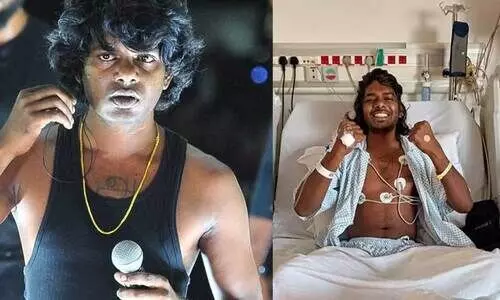 ഐ.സി.യുവിൽ കിടക്കുന്ന ദൃശ്യങ്ങൾ പങ്കുവെച്ച് റാപ്പർ വേടൻ; ആരോഗ്യാവസ്ഥയിൽ ആശങ്കപ്പെടാനില്ലെന്ന് സുഹൃത്തുക്കൾ