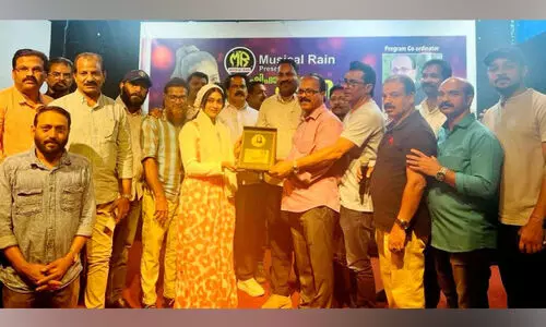 ‘മ്യൂസിക്കൽ റൈൻ’ സംഗീത വിരുന്നിൽ ഷിഫാന ഷാജിക്ക് ആദരം