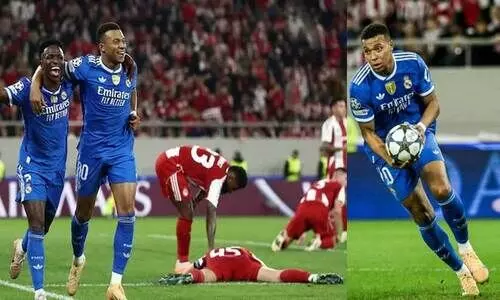 ഒന്നല്ല, രണ്ടല്ല, മൂന്നല്ല, എണ്ണം പറഞ്ഞ നാല് ഗോളുകൾ; നിറഞ്ഞാടി എംബാപ്പെ, ത്രില്ലർ പോരിൽ റയലിന് ജയം, ബയേണിന്റെ വിജയ കുതിപ്പിന് തടയിട്ട് ആഴ്സനൽ