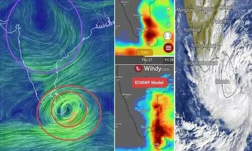 ന്യൂനമർദം തീവ്രമായി, അടുത്ത 12 മണിക്കൂറിൽ ഡിറ്റ്‍വാ ചുഴലിക്കാറ്റാവും; തമിഴ്നാട്ടിൽ കനത്ത മഴക്ക് സാധ്യത, കേരളത്തില്‍ ഒറ്റപ്പെട്ട മഴ