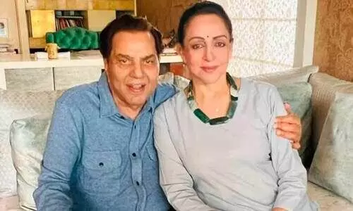 Hema Malini with Dharmendra