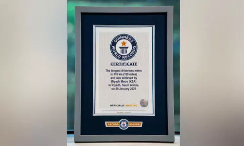 ഗി​ന്ന​സ് റെ​ക്കോ​ഡി​ൽ ഇ​ടം​നേ​ടി റി​യാ​ദ് മെ​ട്രോ