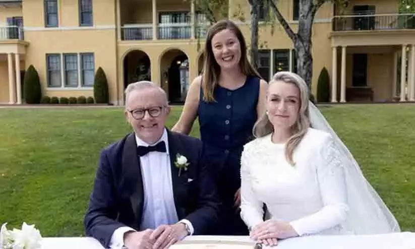 Australias Albanese marries longtime partner Jodie Haydon
