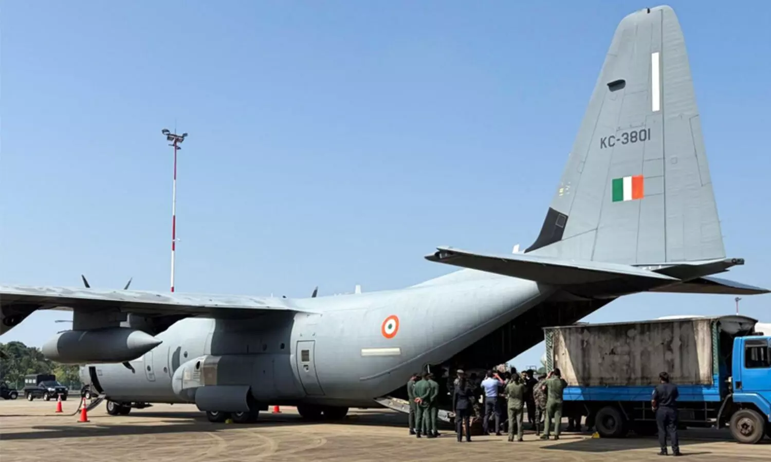 Indian Air Force C-130J military transport aircraft