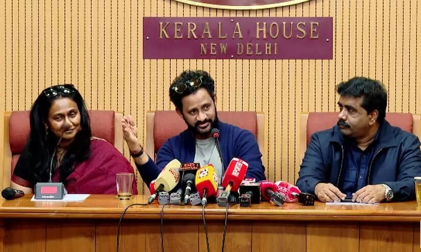 Chalachitra Academy Chairman Rasool Pookutty, Vice Chairman Kukku Parameswaran and Secretary C. Ajoy at the press conference. Chalachitra Academy Chairman Rasool Pookutty, Vice Chairman Kukku Parameswaran and Secretary C. Ajoy at the press conference.