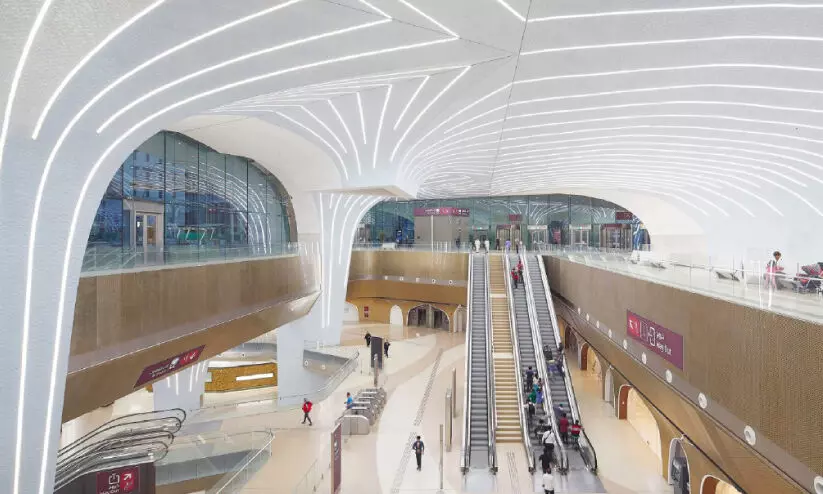 അ​റ​ബ് ക​പ്പി​നൊ​രു​ങ്ങി ദോ​ഹ മെ​ട്രോ