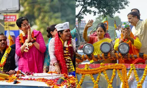 Former Chief Minister Atishi and Chief Minister Rekha Gupta campaign for Delhi municipal elections Former Chief Minister Atishi and Chief Minister Rekha Gupta campaign for Delhi municipal elections