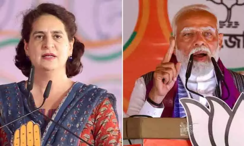 ജനകീയ പ്രശ്നങ്ങൾ പാർലമെന്റിൽ ചർച്ച ചെയ്യുന്നത് എങ്ങനെ നാടകമാകും, പിന്നെ എന്തിനാണ് പാർലമെന്റ്; മോദിക്ക് ചുട്ട മറുപടിയുമായി പ്രിയങ്ക ജനകീയ പ്രശ്നങ്ങൾ പാർലമെന്റിൽ ചർച്ച ചെയ്യുന്നത് എങ്ങനെ നാടകമാകും, പിന്നെ എന്തിനാണ് പാർലമെന്റ്; മോദിക്ക് ചുട്ട മറുപടിയുമായി പ്രിയങ്ക