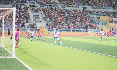 Sif Rabia Tea from the A Division match held in the Champions League yesterday