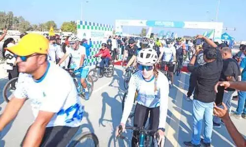 അ​ൽ ഹി​ലാ​ൽ ഹെ​ൽ​ത്ത് കെ​യ​ർ ഗ്രൂ​പ് സൈ​ക്ല​ത്തോ​ൺ സം​ഘ​ടി​പ്പി​ച്ചു