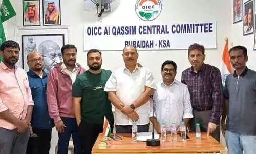 അ​ൽ ഖ​സീം ഒ.​ഐ.​സി.​സി ആ​ഹ്ലാ​ദ പ്ര​ക​ട​നം