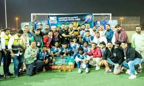 കെ.​എം.​സി.​സി തൃ​ക്ക​രി​പ്പൂ​ർ മ​ണ്ഡ​ലം ഫു​ട്ബാ​ൾ; ഗ്രാ​ന്റ് സോ​ക്ക​ർ എ​ഫ്.​സി ജേ​താ​ക്ക​ൾ