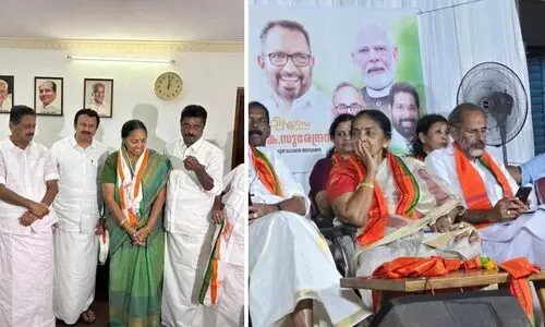 ഒന്നൊന്നൊര ചാട്ടം! ഇന്നലെ ബി.ജെ.പി വിട്ട് കോൺഗ്രസിൽ ചേർന്നു; ഇന്ന് വീണ്ടും ബി.ജെ.പിയിൽ​