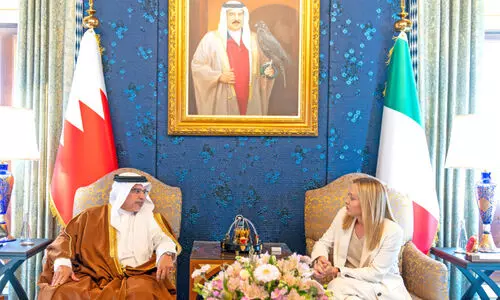 ഇറ്റാലിയൻ പ്രധാനമന്ത്രിയുമായി കൂടിക്കാഴ്ച നടത്തി കിരീടാവകാശി ഇറ്റാലിയൻ പ്രധാനമന്ത്രിയുമായി കൂടിക്കാഴ്ച നടത്തി കിരീടാവകാശി