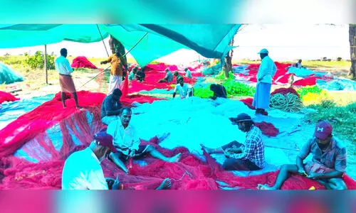 വോട്ടല്ല, തെരഞ്ഞെടുപ്പല്ല...; കടലിൽ കുത്തിക്കീറപ്പെടുന്ന വലയാണ് ഇവരുടെ വിഷയം വോട്ടല്ല, തെരഞ്ഞെടുപ്പല്ല...; കടലിൽ കുത്തിക്കീറപ്പെടുന്ന വലയാണ് ഇവരുടെ വിഷയം