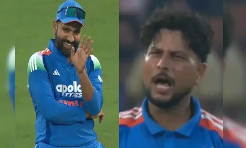 അത് ഔട്ടല്ലടാ; കുൽദീപിനെ ട്രോളി രോഹിത്തും കോഹ്ലിയും, ദൃശ്യങ്ങൾ വൈറൽ അത് ഔട്ടല്ലടാ; കുൽദീപിനെ ട്രോളി രോഹിത്തും കോഹ്ലിയും, ദൃശ്യങ്ങൾ വൈറൽ