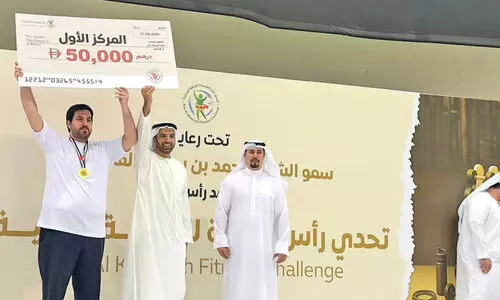 റാ​ക് ഫി​റ്റ്ന​സ് ച​ല​ഞ്ച്; വി​ജ​യി​ക​ള്‍ക്ക് ഉ​പ​ഹാ​ര​ങ്ങ​ള്‍ ന​ൽ​കി